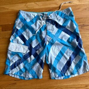 American Eagle Outfitters Blue and White Swim Trunks - size 34